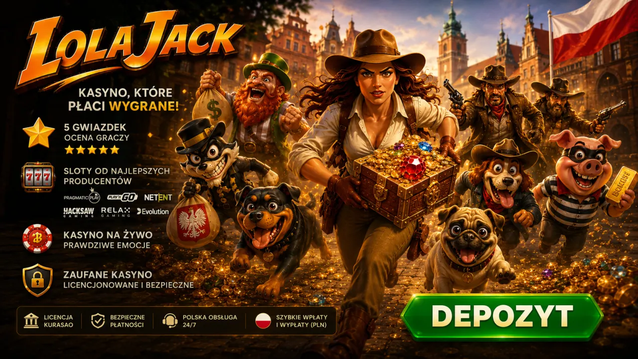 LolaJack Casino — bonus powitalny 150% do €2.500 + 100 darmowych spinów